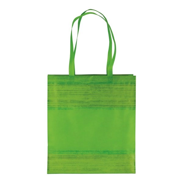 Immagine Shopper in TNT termosaldato con soffietto, manici 65 cm