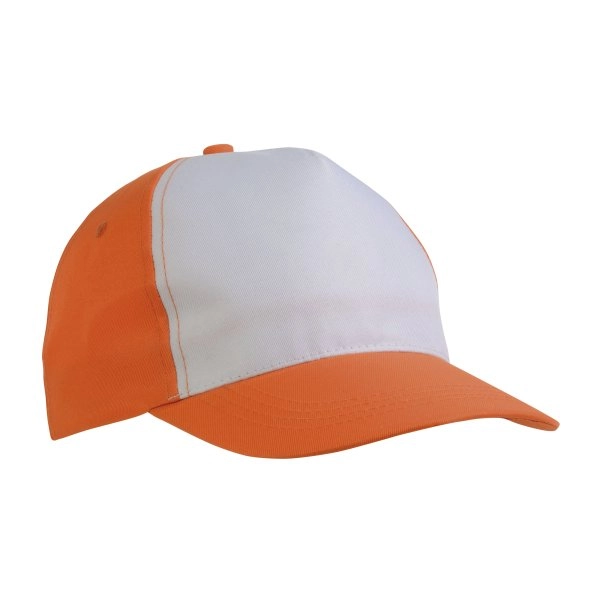 Immagine Cappellino in poliestere, 5 pannelli, regolazione a velcro