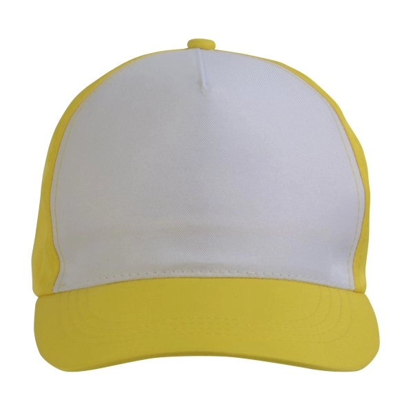 Immagine Cappellino in poliestere, 5 pannelli, regolazione a velcro