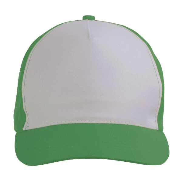 Immagine Cappellino in poliestere, 5 pannelli, regolazione a velcro