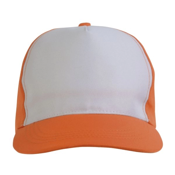 Immagine Cappellino in poliestere, 5 pannelli, regolazione a velcro