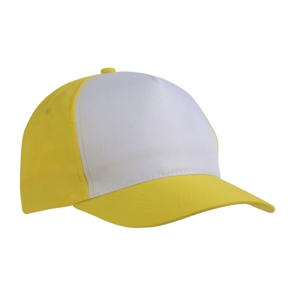 Immagine Cappellino in poliestere, 5 pannelli, regolazione a velcro