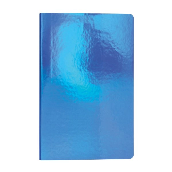 Immagine Quaderno in cartoncino effetto metallizzato, fogli a righe color avorio (64 pag.)