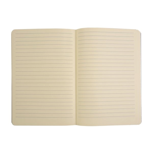 Immagine Quaderno in cartoncino effetto metallizzato, fogli a righe color avorio (64 pag.)