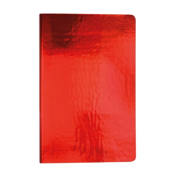 Immagine Quaderno in cartoncino effetto metallizzato, fogli a righe color avorio (64 pag.)