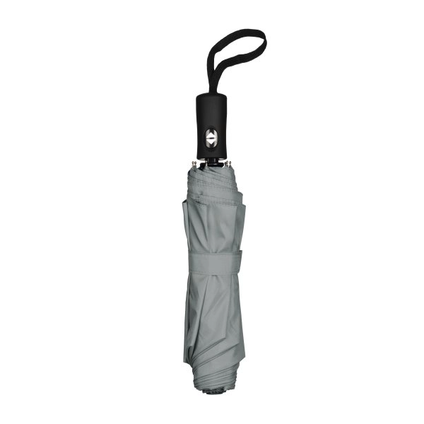 Immagine Mini ombrello apri-chiudi a pulsante in Polyester seta, inserito in guaina