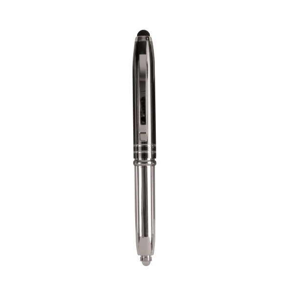 Immagine Mini-penna a sfera con luce e gommino per touch screen