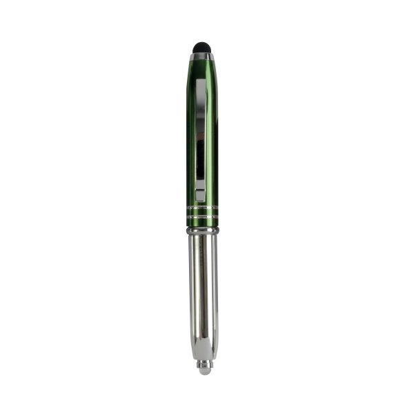 Immagine Mini-penna a sfera con luce e gommino per touch screen