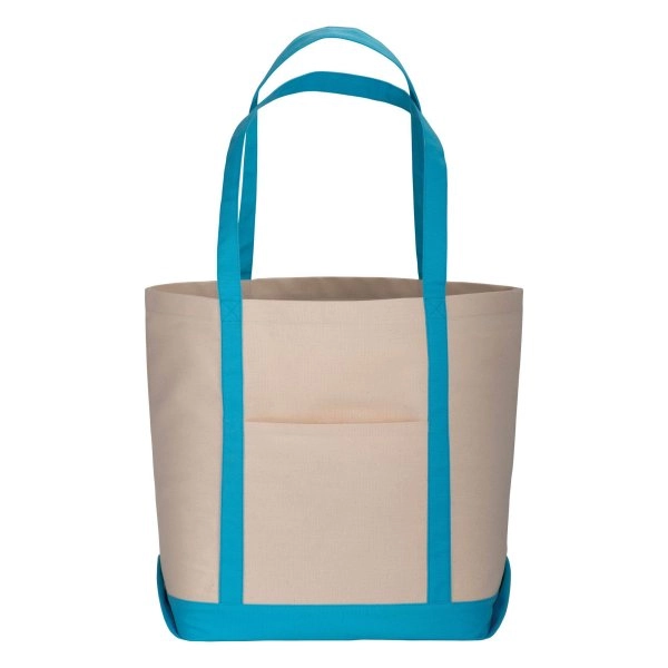 Immagine Shopper con soffietto alla base in cotone naturale
