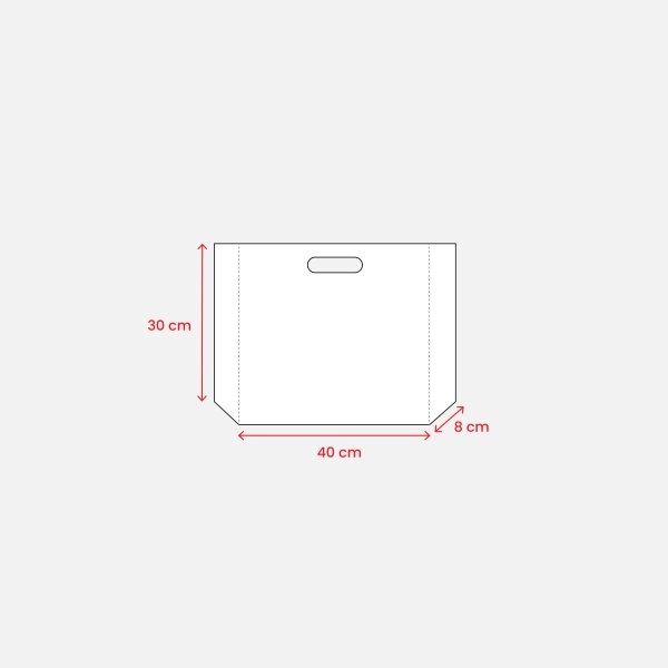 Immagine Shopper in TNT laminato metallizzata, manici corti
