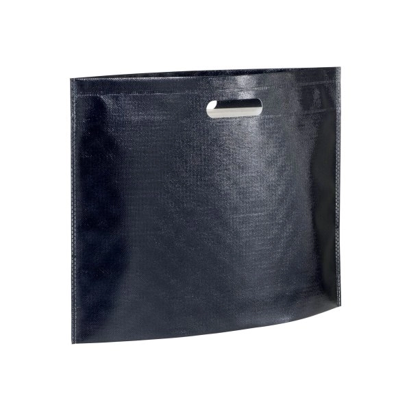Immagine Shopper in TNT laminato metallizzata, manici corti