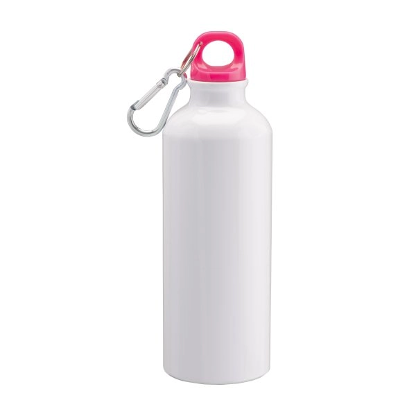 Borraccia in alluminio con moschettone, 500ml