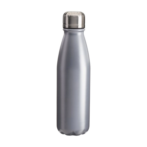 Bottiglia sport in alluminio con tappo in acciaio, 500 ml