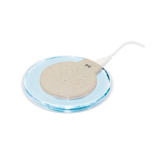 Immagine CARICABATTERIE WIRELESS 10W FIBRA DI GRANO 