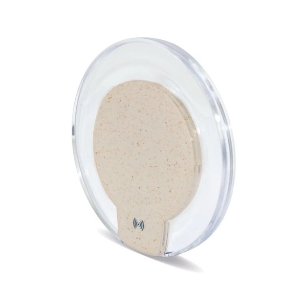 Immagine CARICABATTERIE WIRELESS 10W FIBRA DI GRANO 