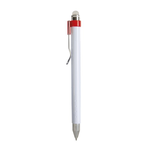 Immagine Penna a scatto plastica con inchiostro cancellabile e clip in metallo
