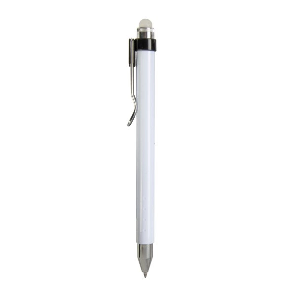 Immagine Penna a scatto plastica con inchiostro cancellabile e clip in metallo