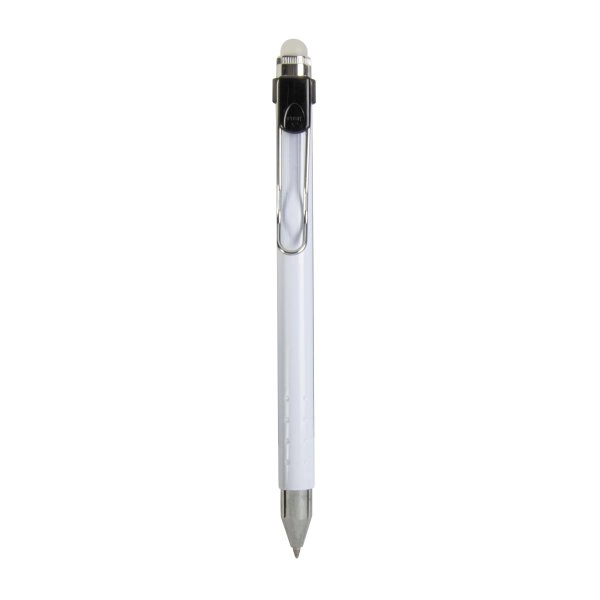 Immagine Penna a scatto plastica con inchiostro cancellabile e clip in metallo
