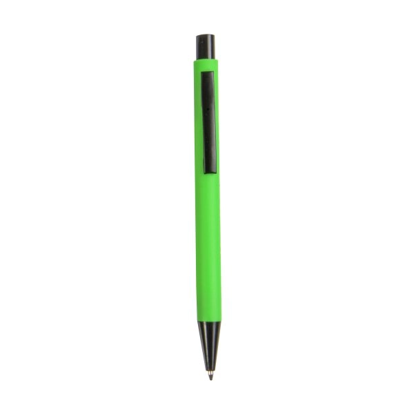 Penna a scatto in plastica con clip in metallo