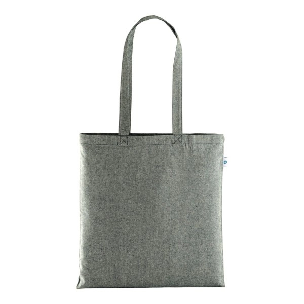Immagine Shopper in cotone riciclato 190 g/m2, manici lunghi