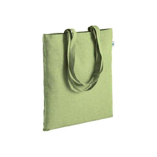 Shopper in cotone riciclato 190 g/m2, manici lunghi