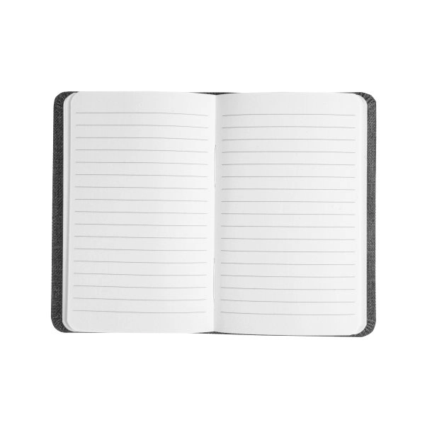 Immagine Quaderno con copertina in R-Pet, con elastico, fogli a righe color bianco