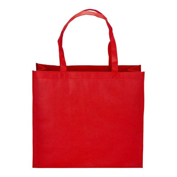 Immagine Shopper con soffietto in R-pet 80g/m2, manici lunghi