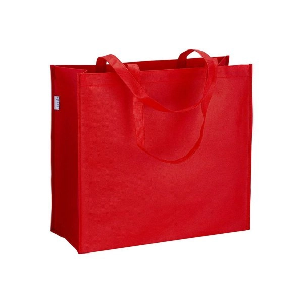 Immagine Shopper con soffietto in R-pet 80g/m2, manici lunghi