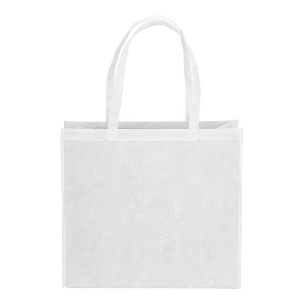 Immagine Shopper con soffietto in R-pet 80g/m2, manici lunghi