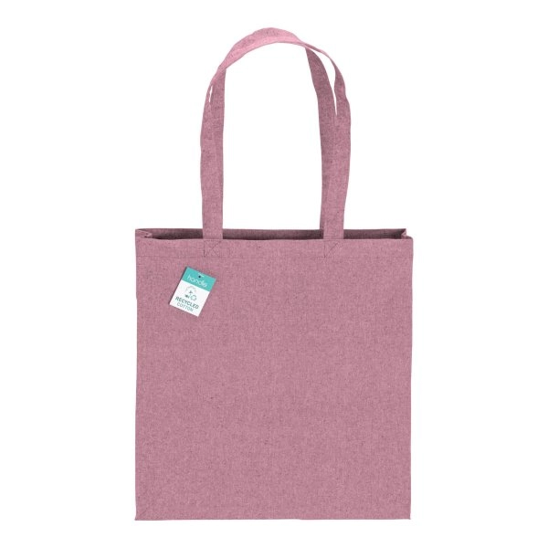 Immagine Shopper in cotone riciclato 190 g/m2, manici lunghi e soffietto
