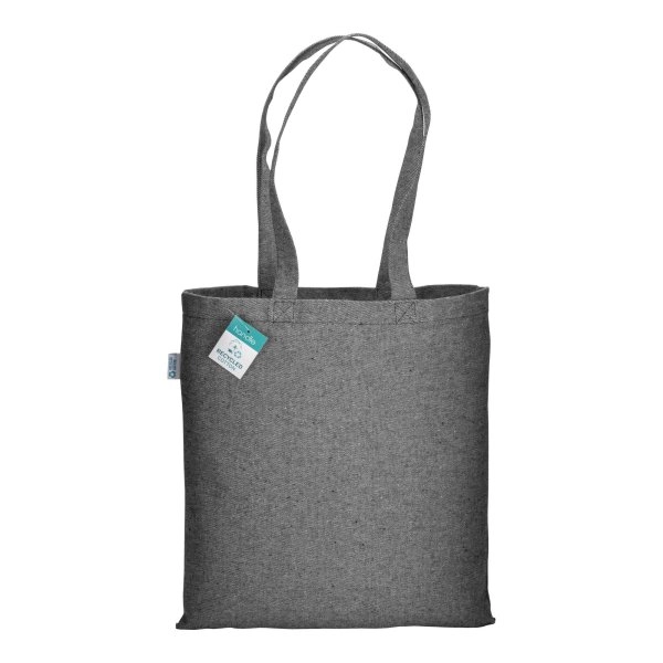 Immagine Shopper in cotone riciclato 280 g/m2, manici lunghi