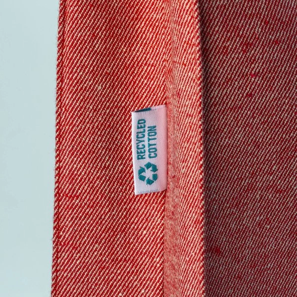 Immagine Shopper in cotone riciclato 280 g/m2, manici lunghi e soffietto