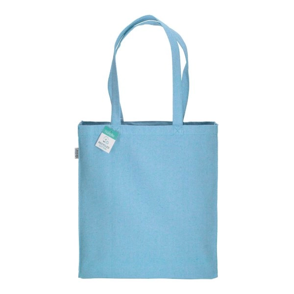 Immagine Shopper in cotone riciclato 280 g/m2, manici lunghi e soffietto