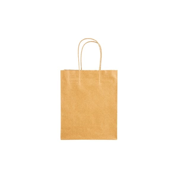Immagine Shopper in carta riciclata 100 gr/m2 con soffietto