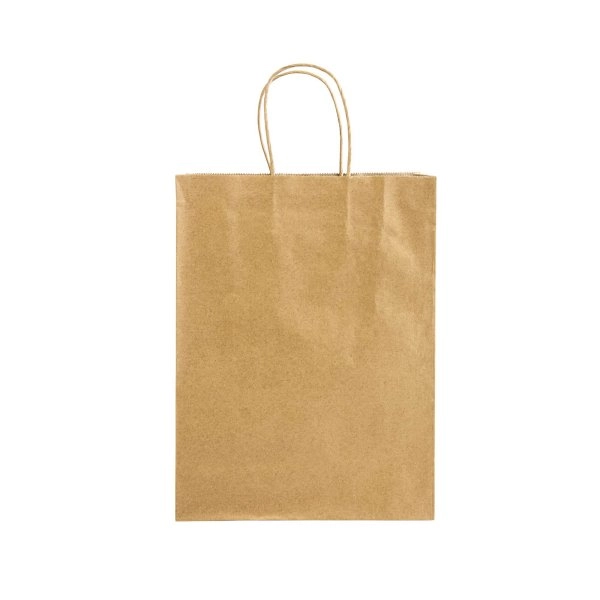 Immagine Shopper in carta riciclata 100 gr/m2 con soffietto