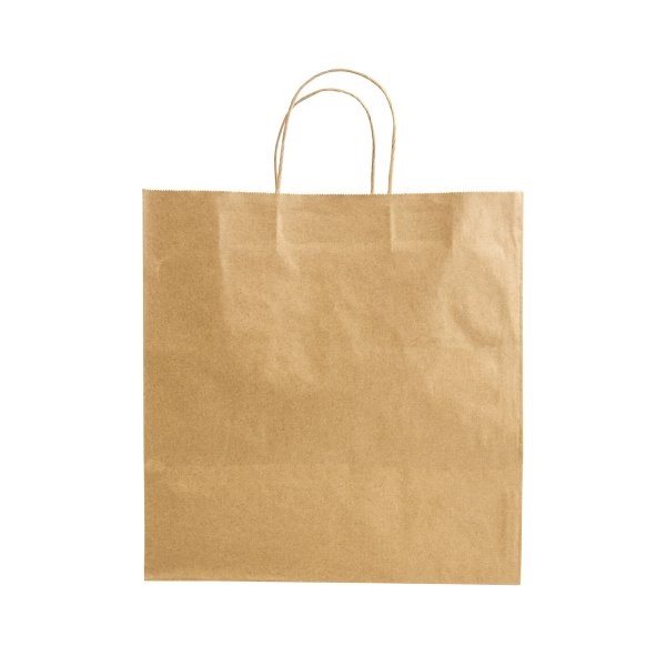 Immagine Shopper in carta riciclata 100 gr/m2 con soffietto