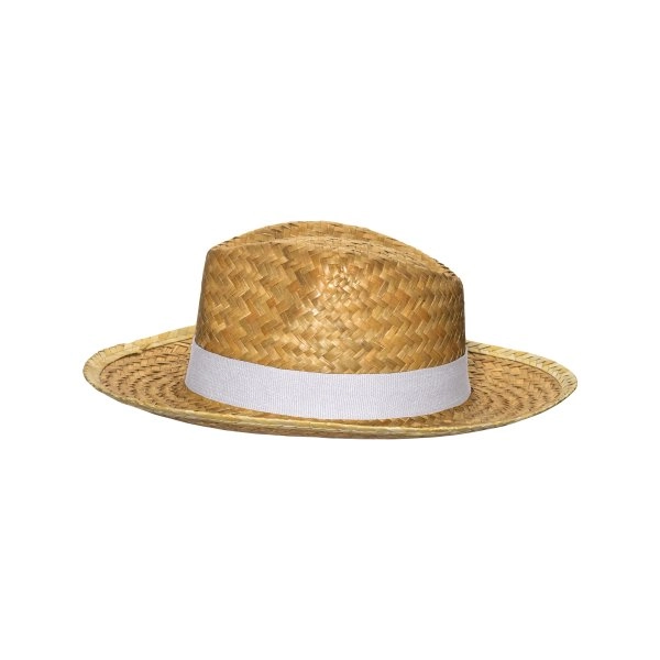 Immagine Cappello in paglia con fascia elastica 3 cm applicabile e personalizzabile
