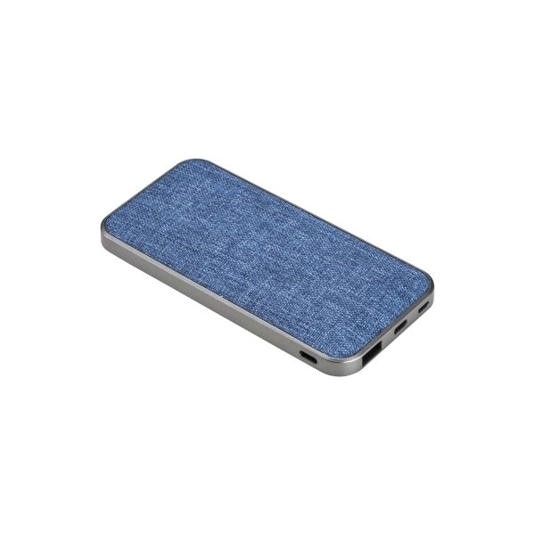 Power bank in R-PET 4000mah. Input: DC5V/2A, output: 5V/2A con indicatore luminoso