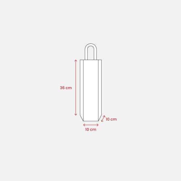 Immagine Borsa portabottiglia in juta e cotone da 280 gr/m2, con manici in corda