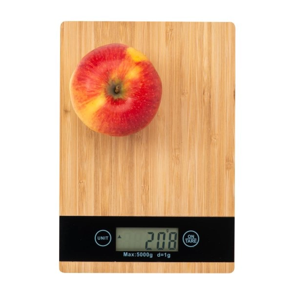 Immagine Bilancia da cucina digitale in bambù