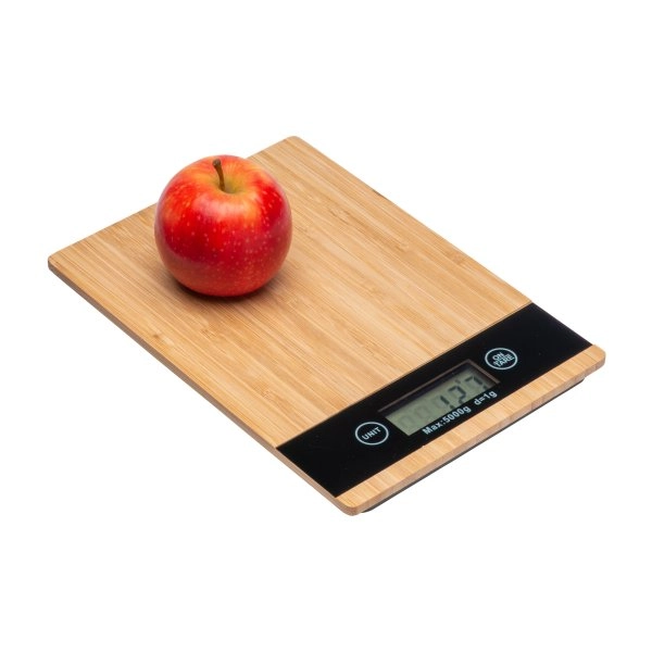 Immagine Bilancia da cucina digitale in bambù