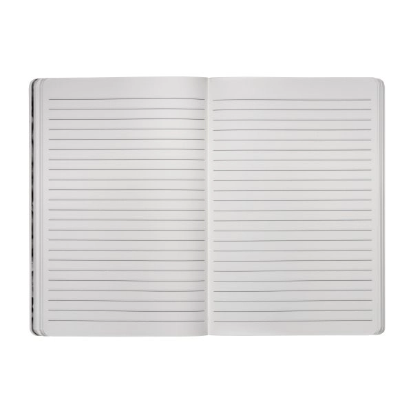 Immagine Quaderno in carta di pietra, fogli bianchi a righe, 64 pag., 14,5x21 cm