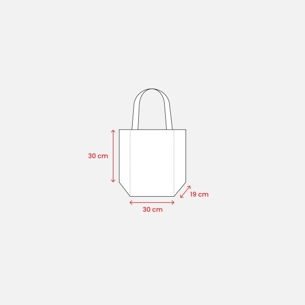 Immagine Mini borsa in juta con manici e inserti colorati