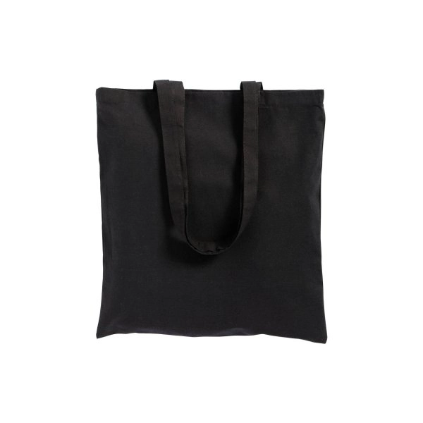 Immagine Shopper in cotone/poliestere riciclato 180 g/m2, manici lunghi e soffietto