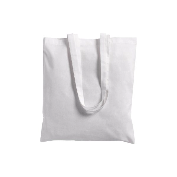 Immagine Shopper in cotone/poliestere riciclato 180 g/m2, manici lunghi e soffietto