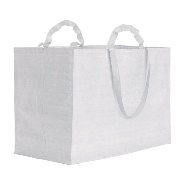 Immagine Shopper maxi in polipropilene riciclato con manici doppi a nastro (corti e lunghi)