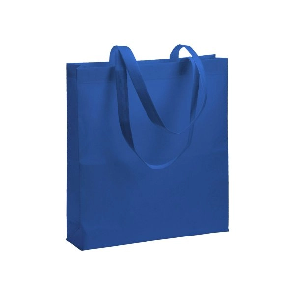 Shopper termosaldata in R-pet 80 g/ m2 con soffietto