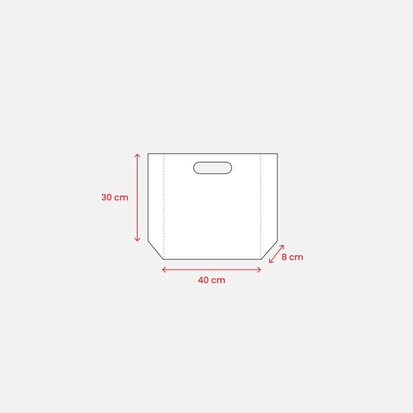 Immagine Shopper termosaldata in R-pet 80 g/ m2