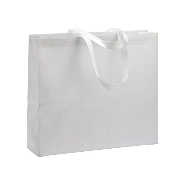 Immagine Shopper termosaldata in R-pet 80 g/ m2 con soffietto