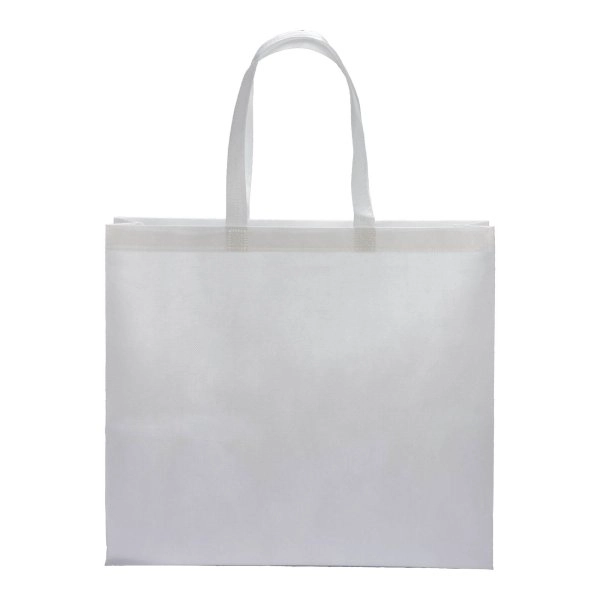 Immagine Shopper termosaldata in R-pet 80 g/ m2 con soffietto